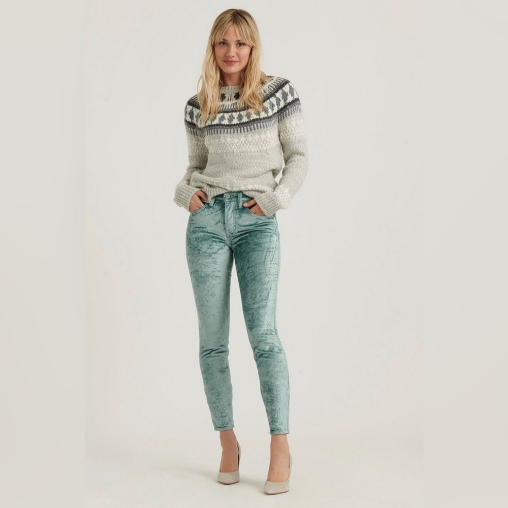 J. Crew AVA Mid Rise Skinny Velvet Jeans 27